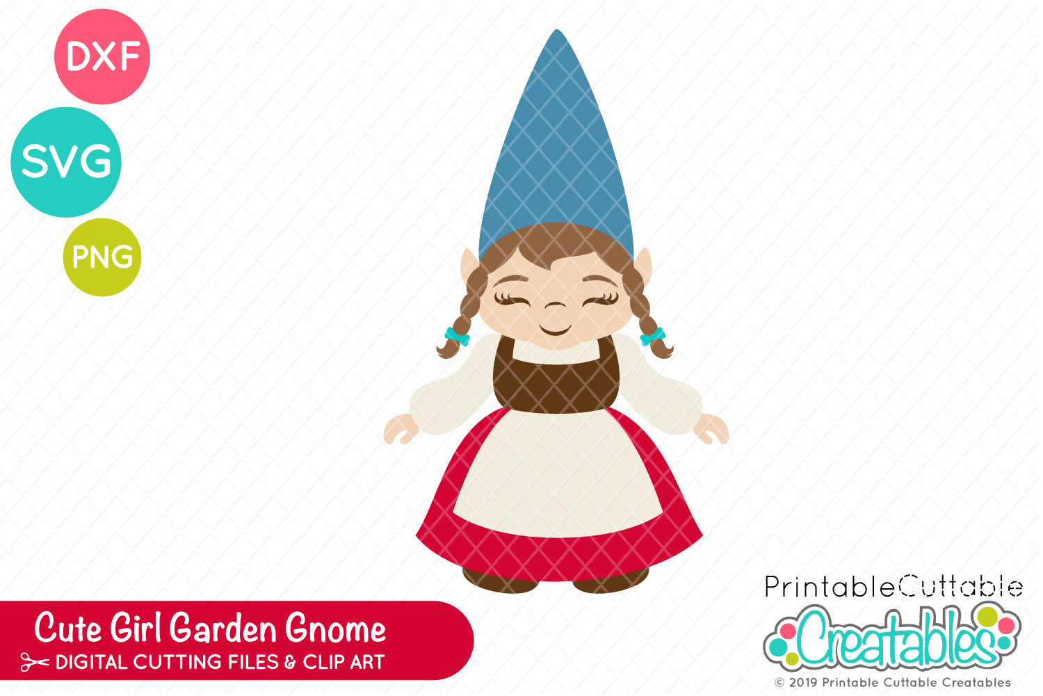 Download Girl Gnome SVG (261134) | Scrapbooking | Design Bundles
