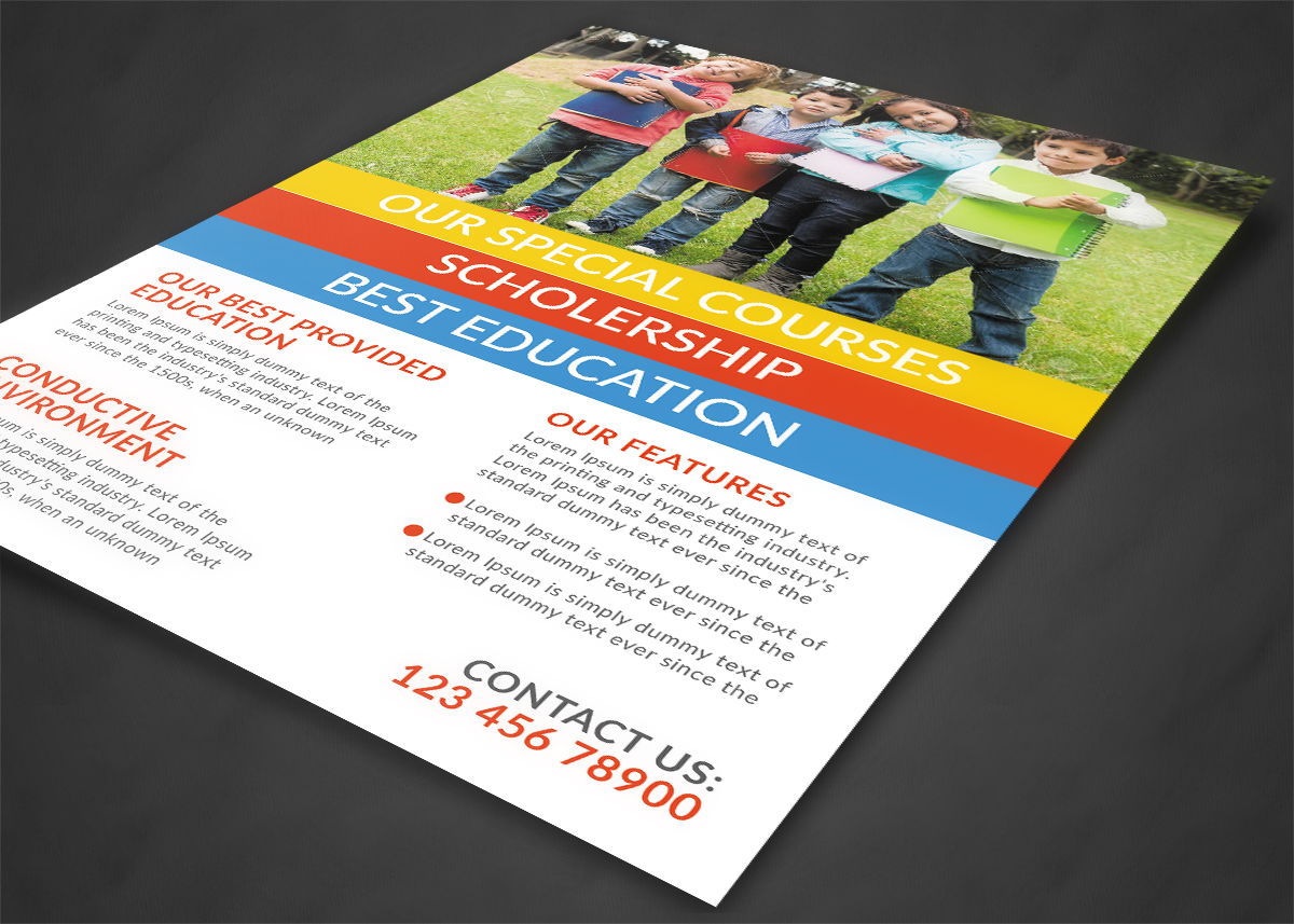 Junior School Flyer (75113) | Flyers | Design Bundles