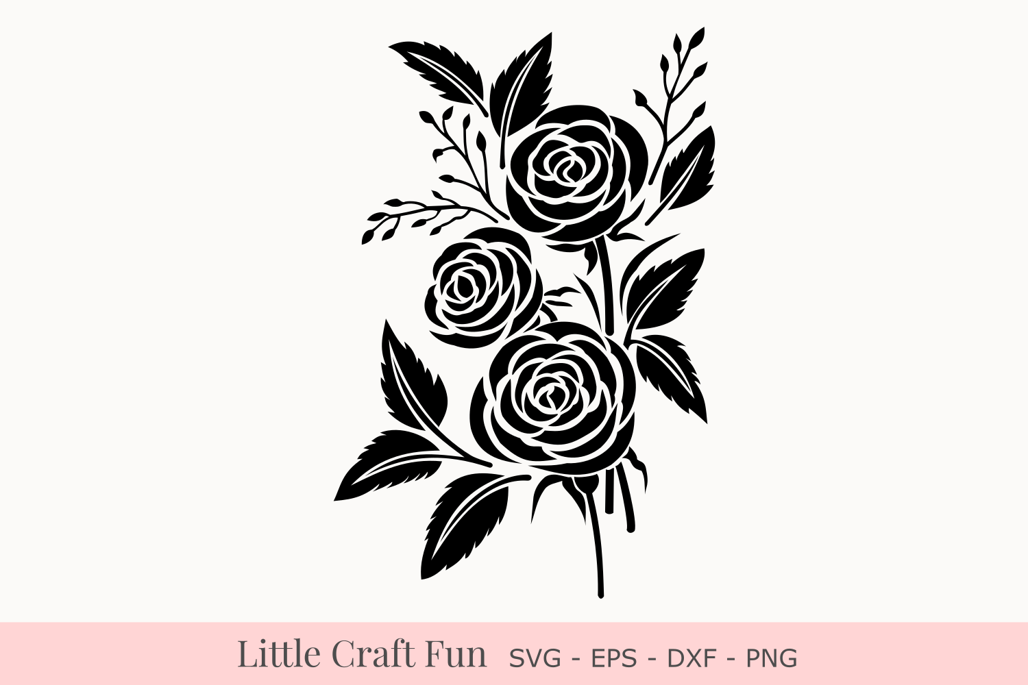 Download Rose Flowers Silhouette Svg, Rose Florals Silhouette