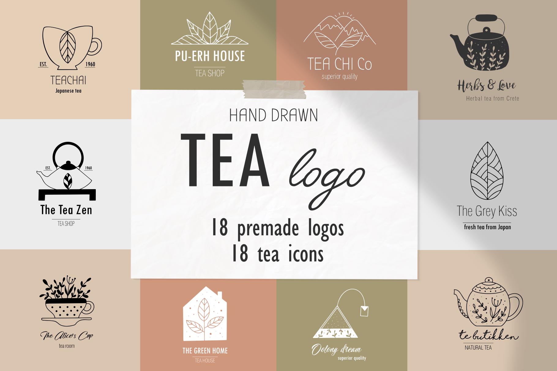 tea-logo-set-279930-logos-design-bundles