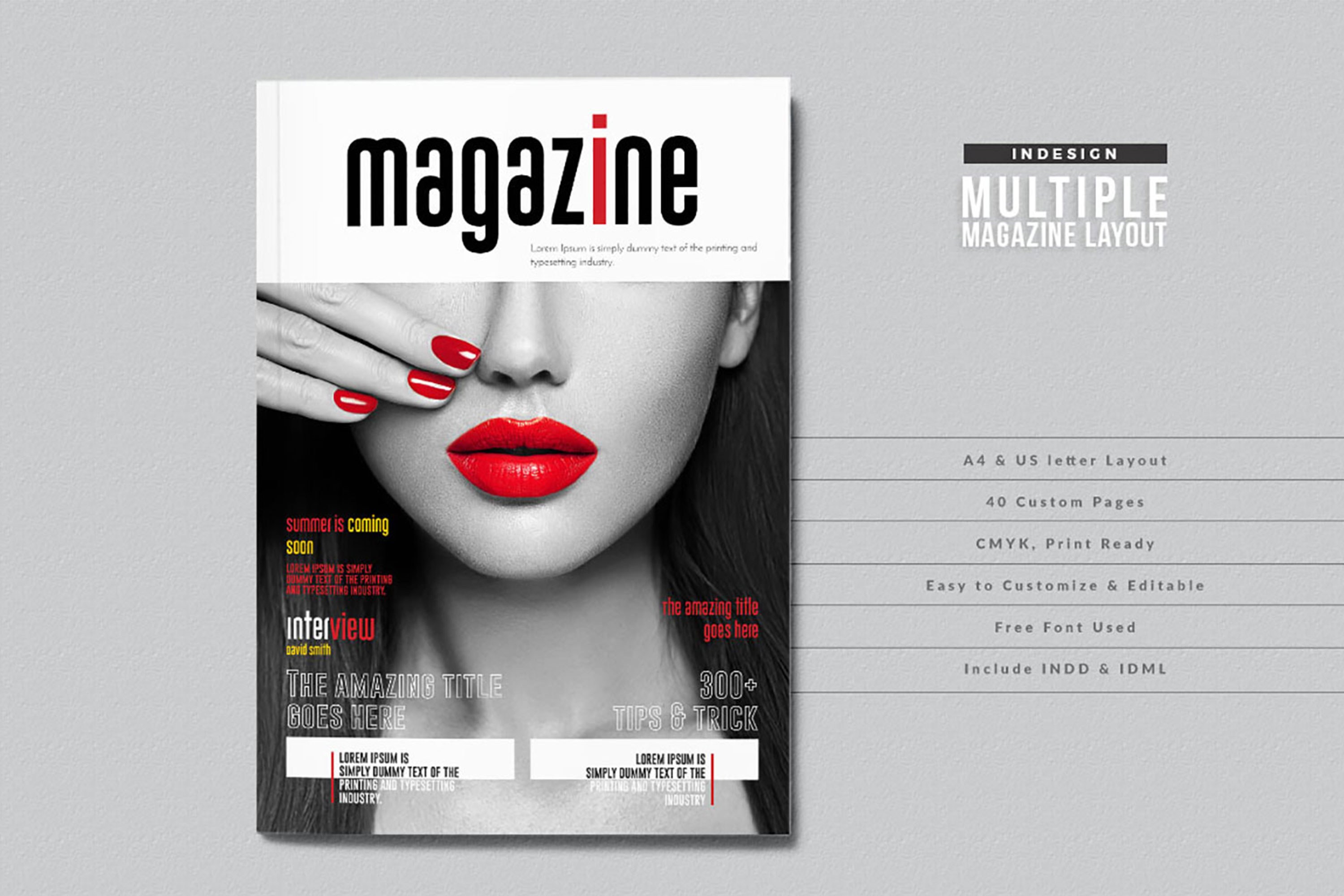 InDesign Multiple Magazine Layout