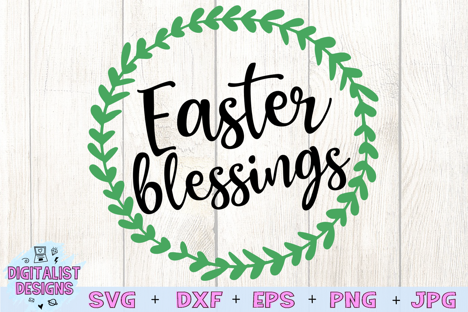 Download Easter Blessings SVG |Easter SVG |Blessings SVG| Wreath ...