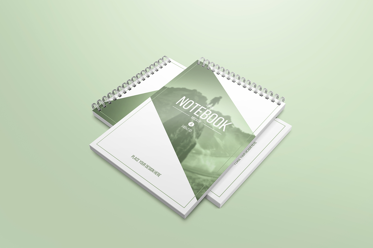 Download A5 Spiral Notebook Mockups