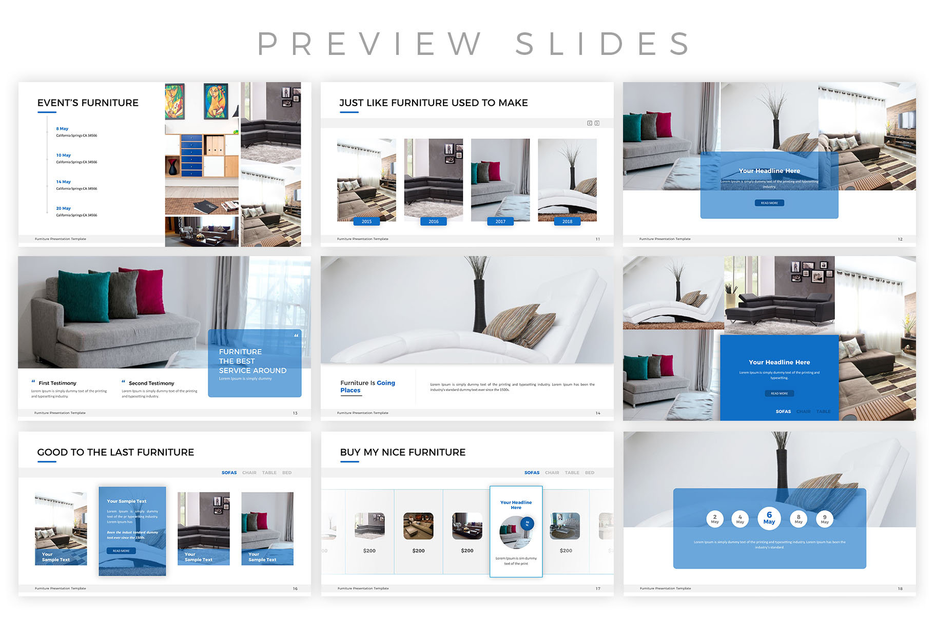 Furniture Presentation Template
