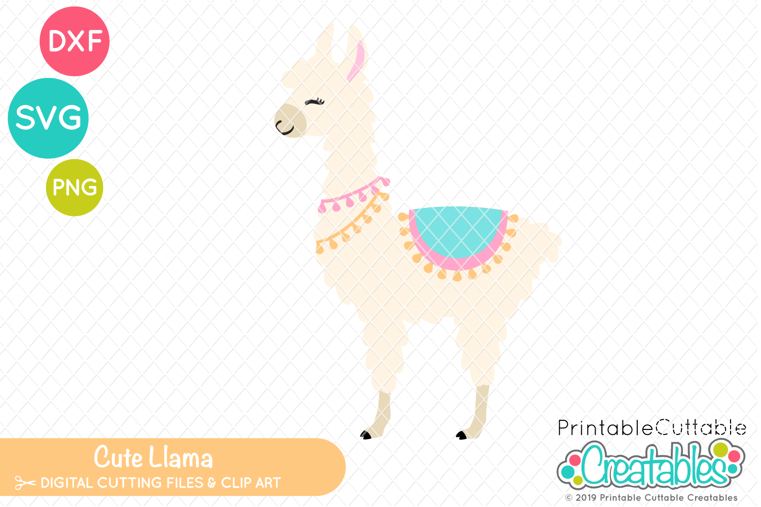 Cute Llama SVG (261142) | SVGs | Design Bundles