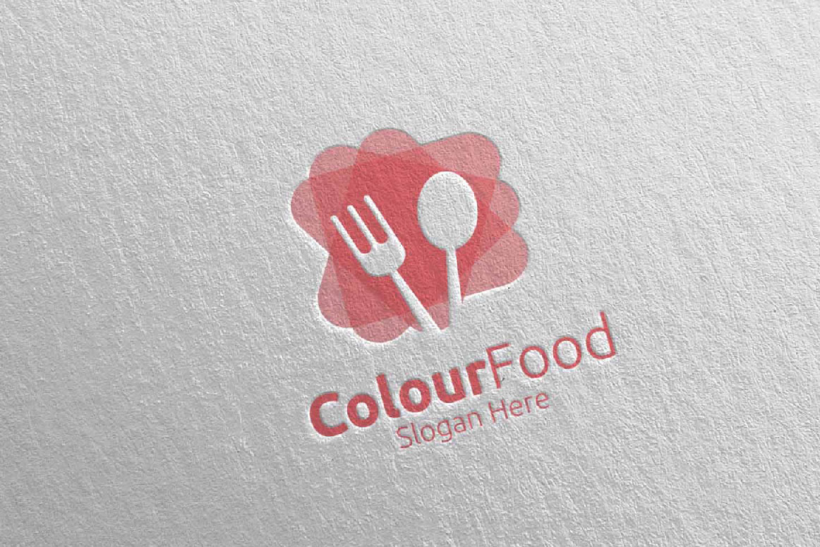 Color Food Logo For Restaurant Or Cafe 66