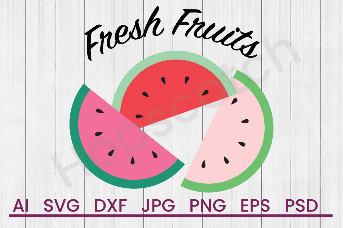 Download Watermelon SVG, Fresh Fruit SVG, DXF File, Cuttatable File