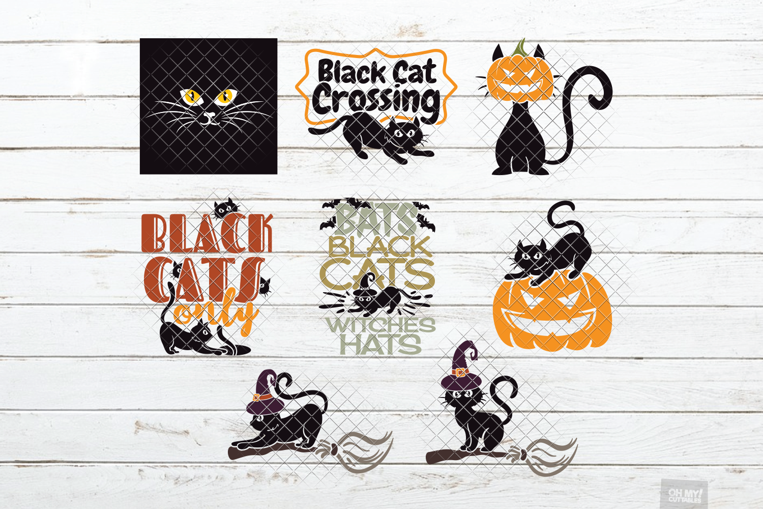 Download Black Cat SVG Halloween in SVG, DXF, PNG, EPS, JPG (354322 ...