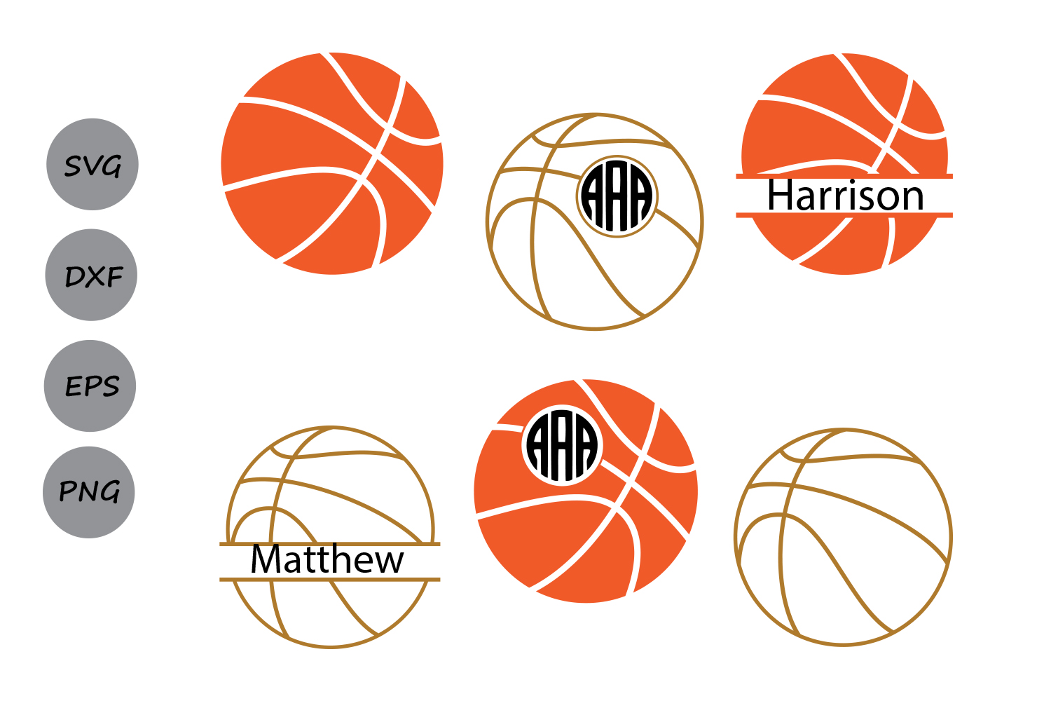 Download Basketball svg files, Basketball monogram Svg, Basketball Cut Files, Basketball Silhouette ...