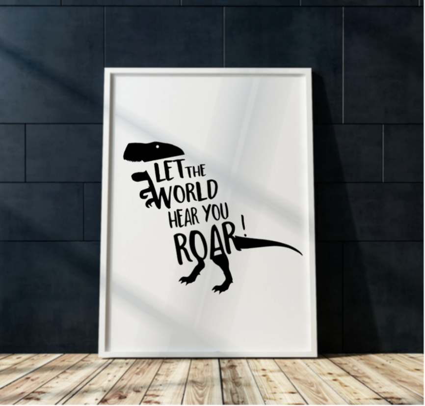 dinosaur wall art print printable dinosaur themed bedroom print boys