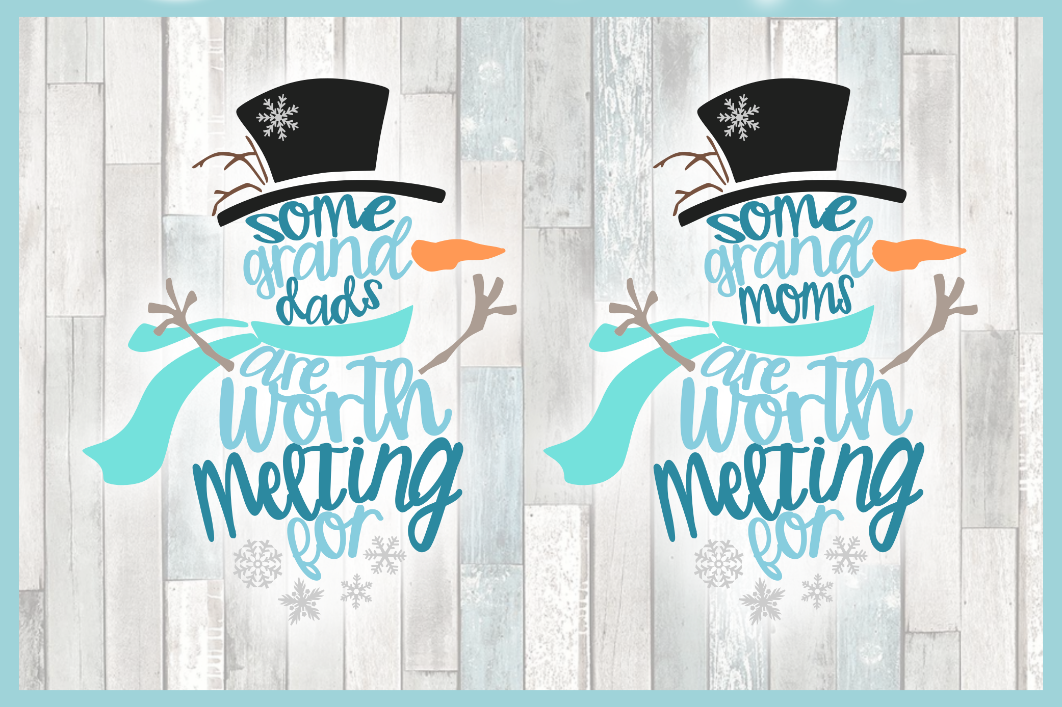 Snowman Quotes Bundle SVG