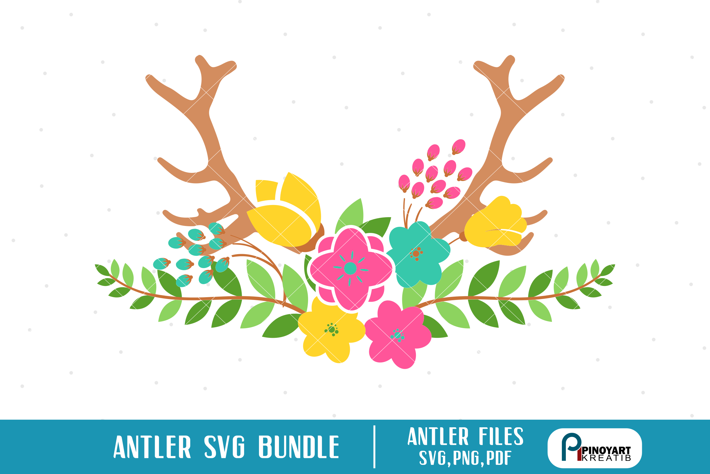 antler svg,antler svg file,antler clip art,deer antler svg (76233) | SVGs | Design Bundles