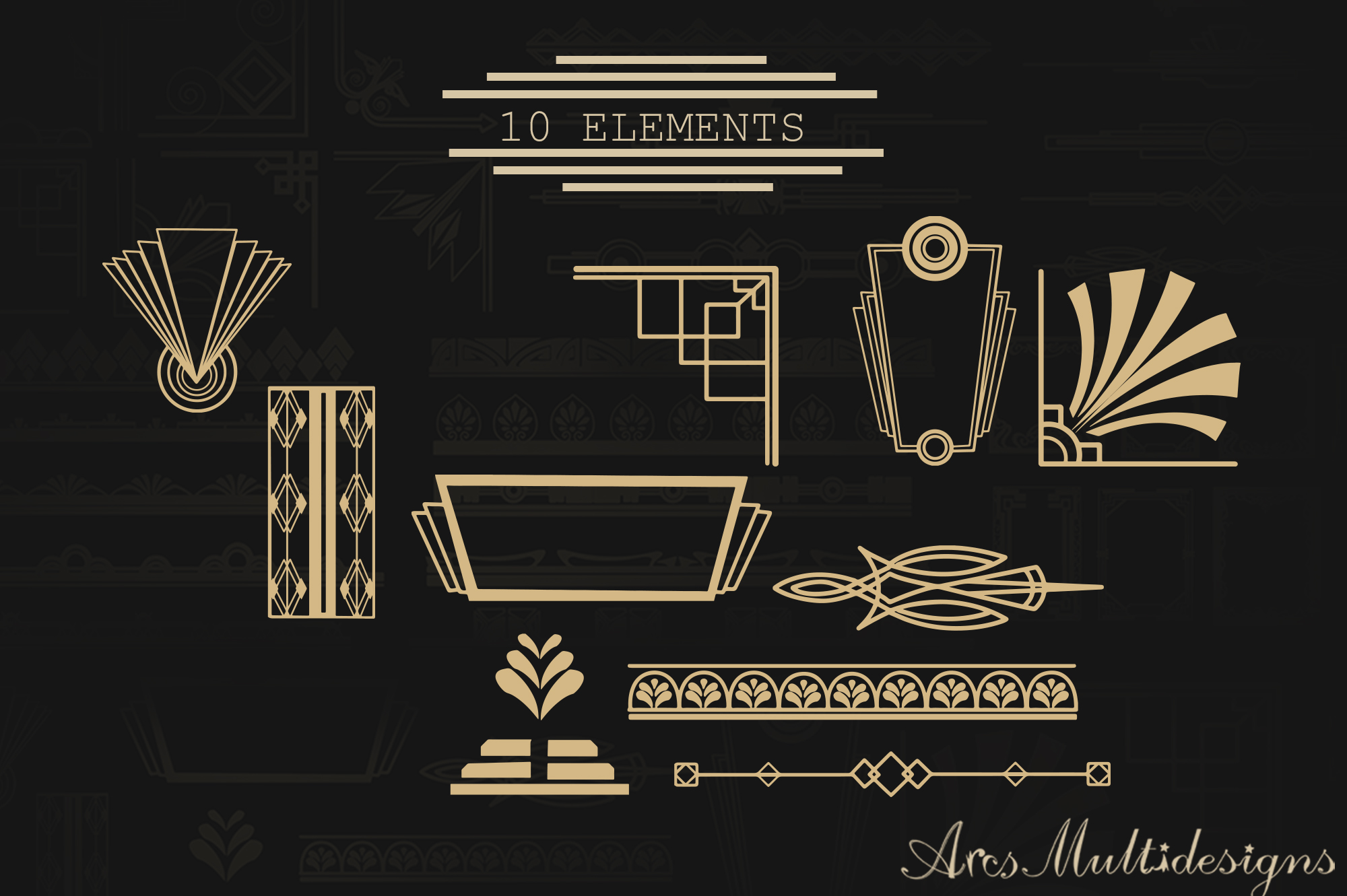 Download Art deco bundle / art deco svg bundle / art deco vectors ...