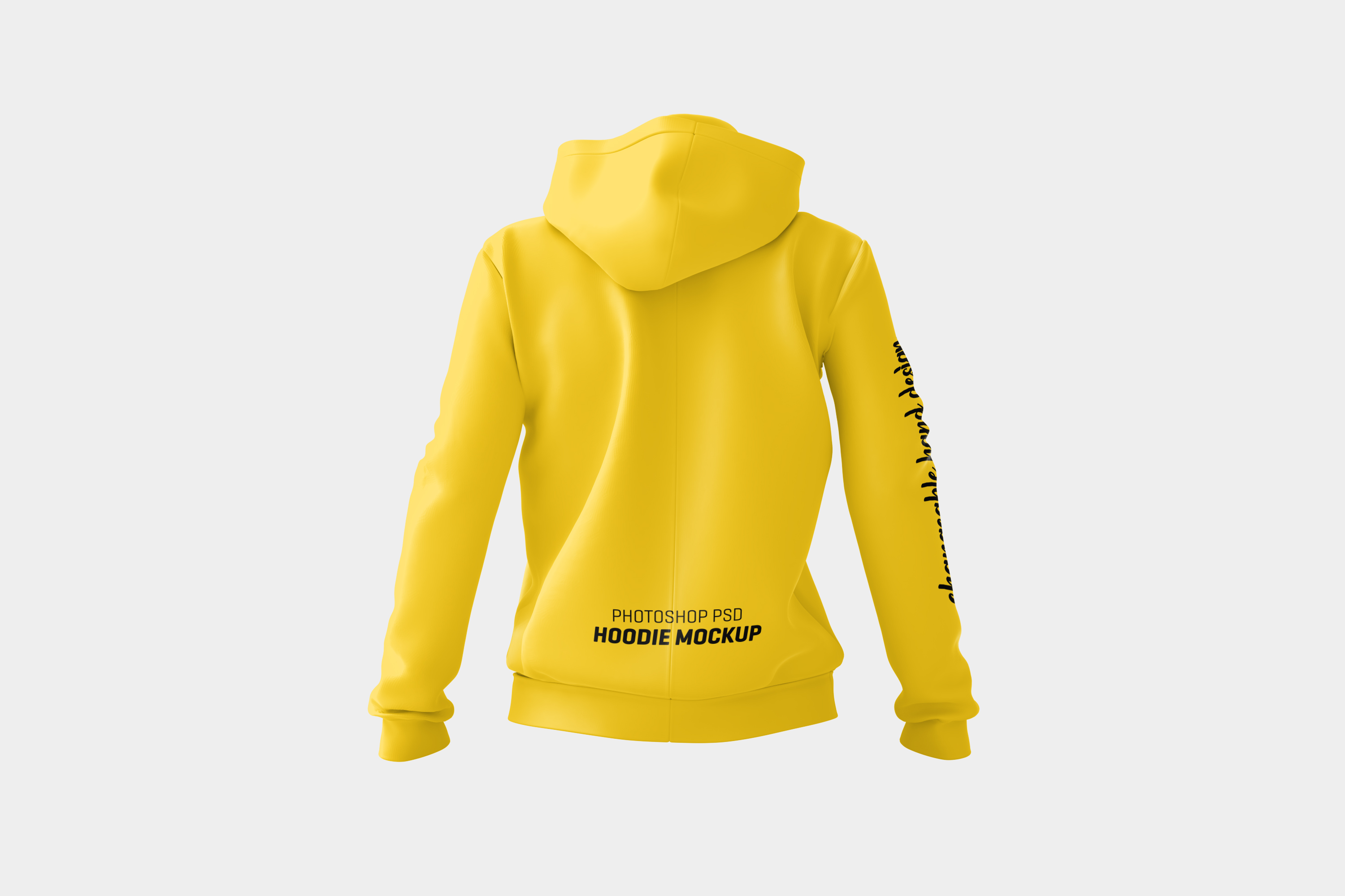 Download 938+ Women Hoodie Mockup Free Yellow Images Object Mockups