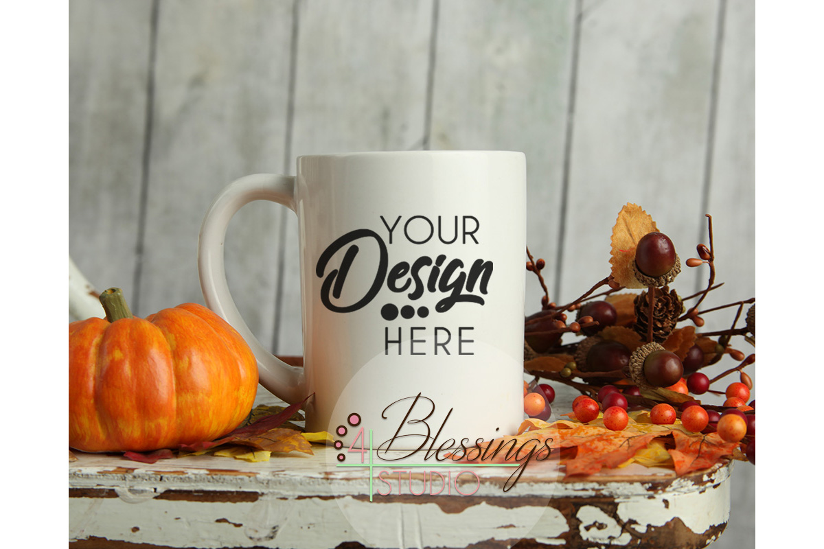 Download Fall Mug Mockup Coffee Mug mockup Thanksgiving Pumpkin ...