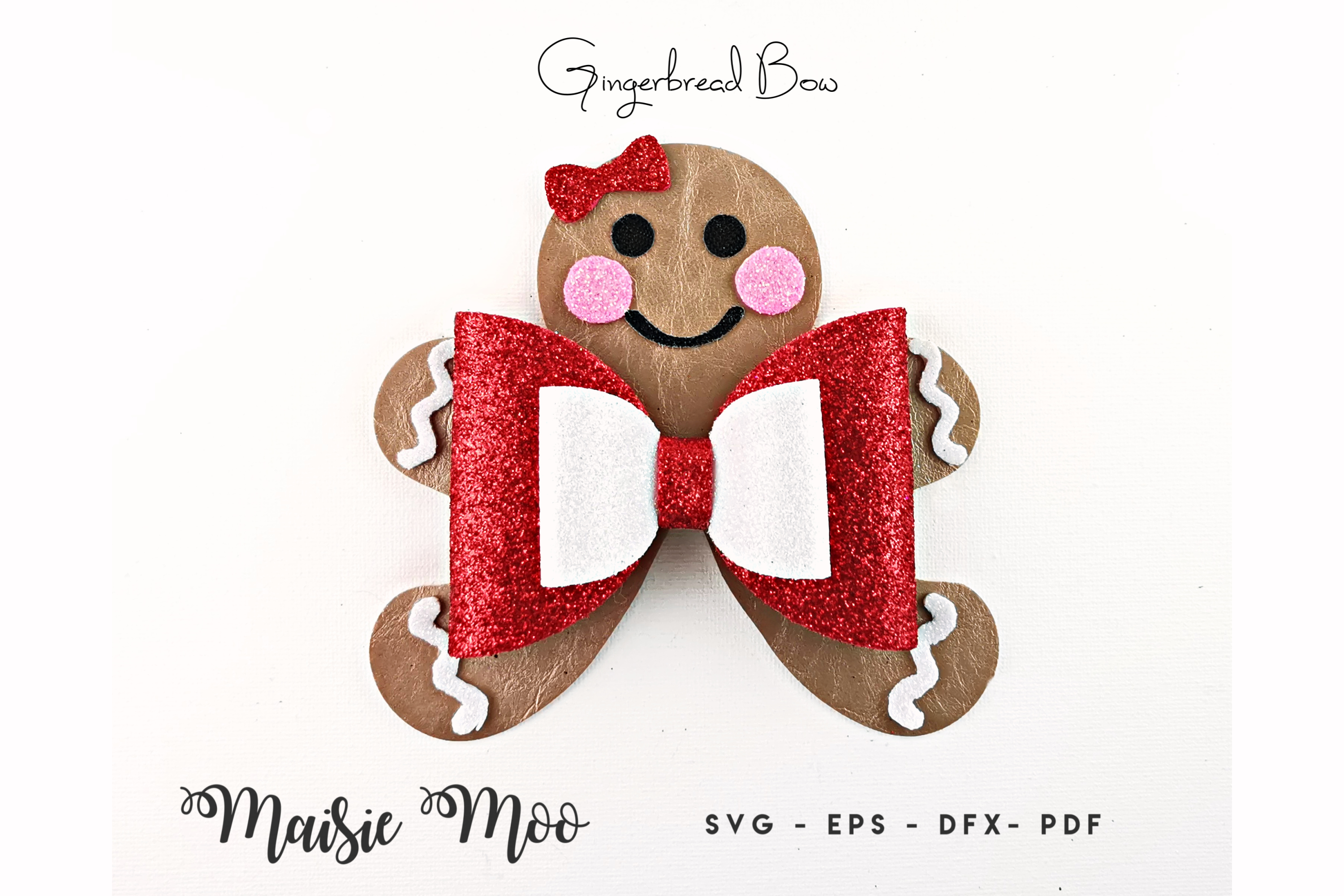 Download Gingerbread Bow Template Christmas Bow Svg Christmas Svg PSD Mockup Templates