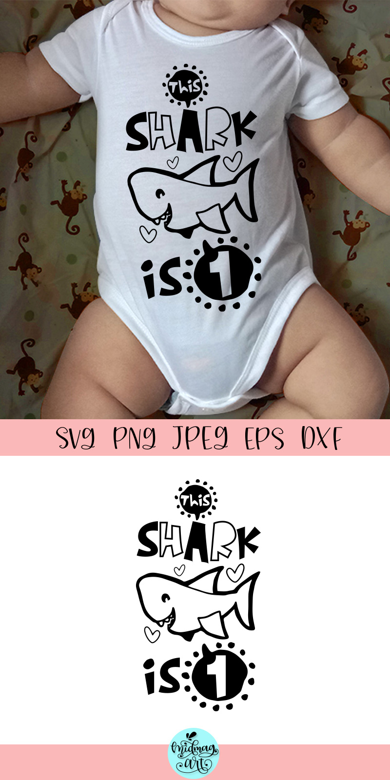 Download This shark is one svg, first birthday shirt svg