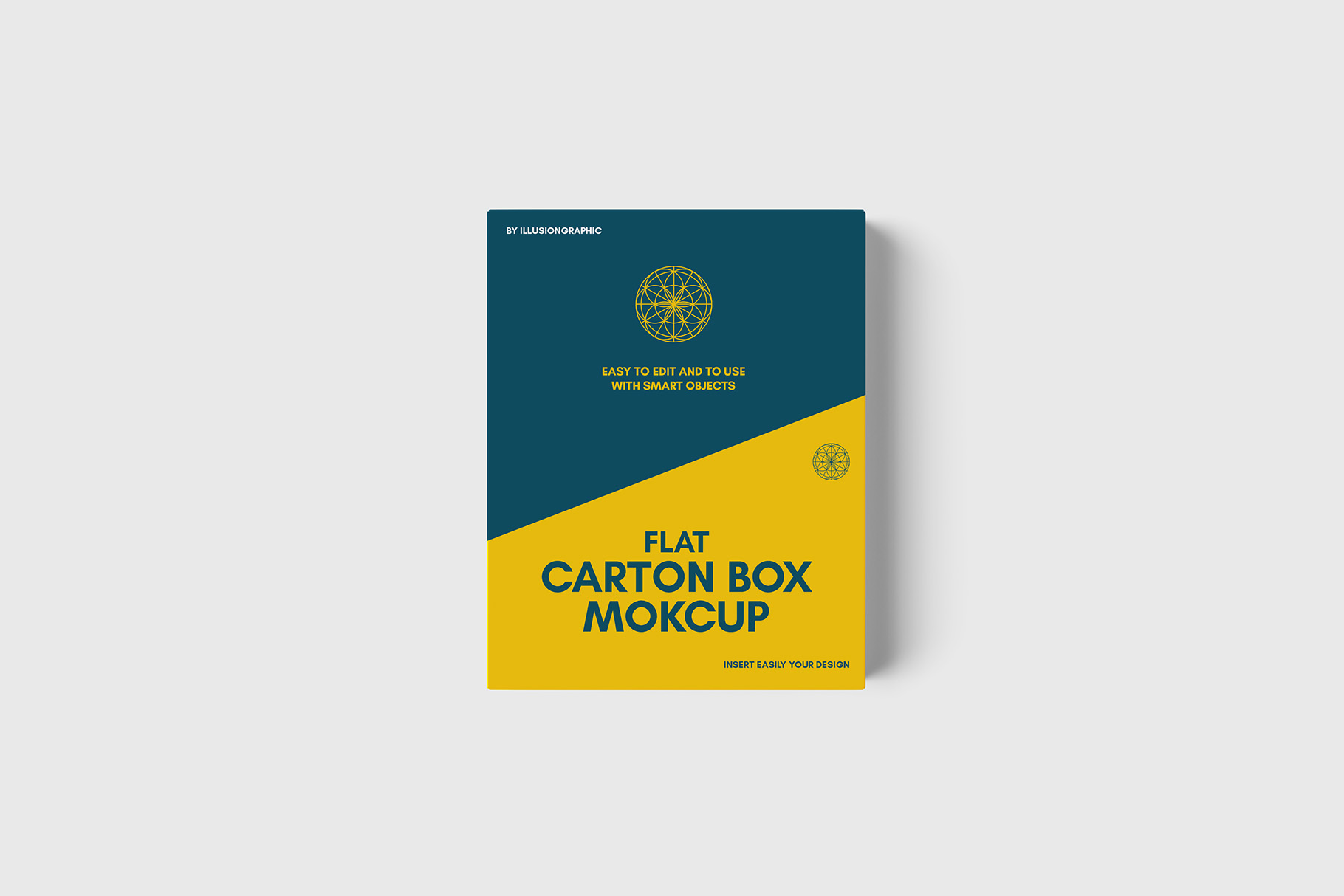 Download Flat Carton Box Mockup - 8 views