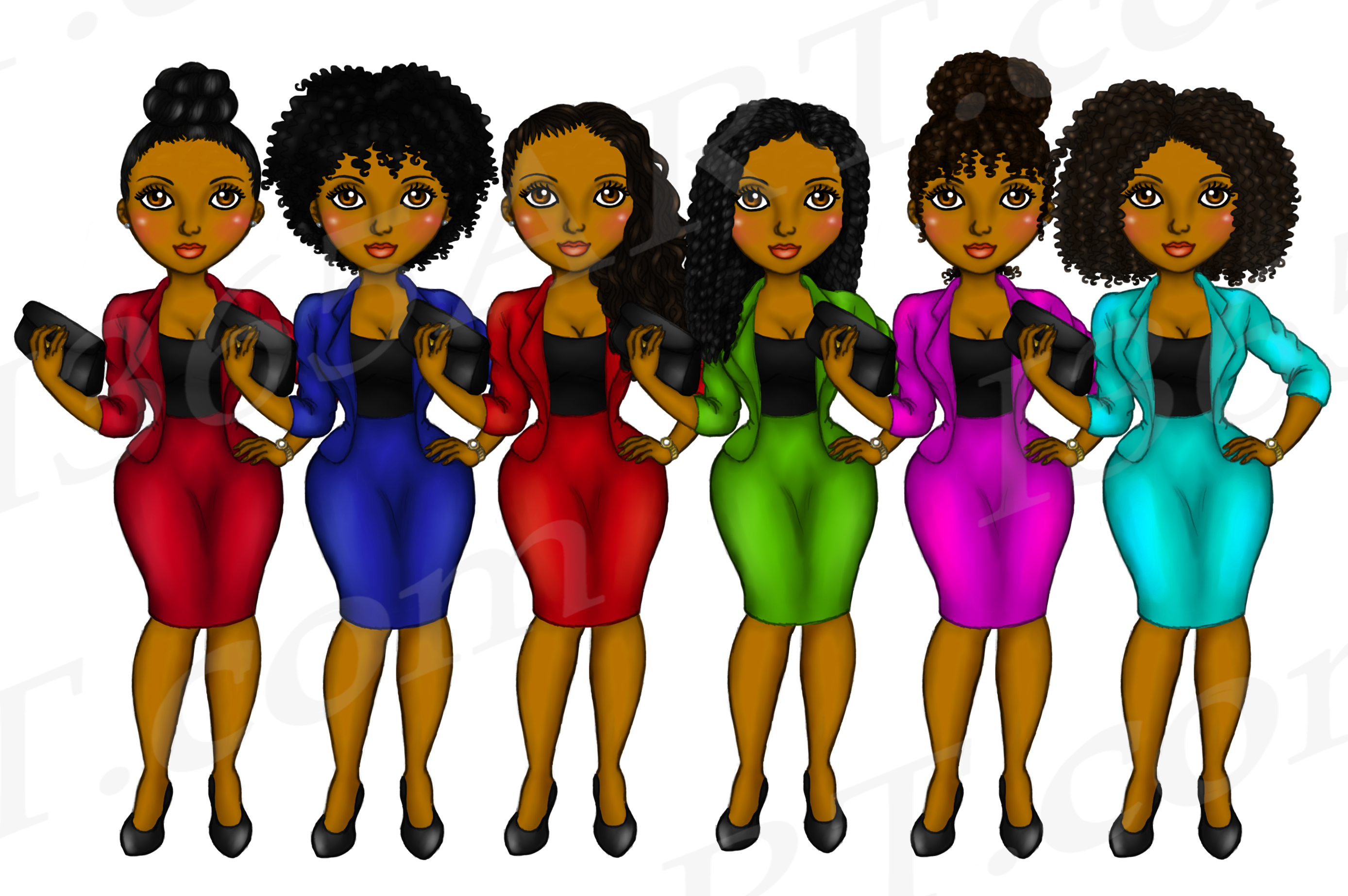 Career Girls Natural Hair Clipart Girl Black Girl Dolls