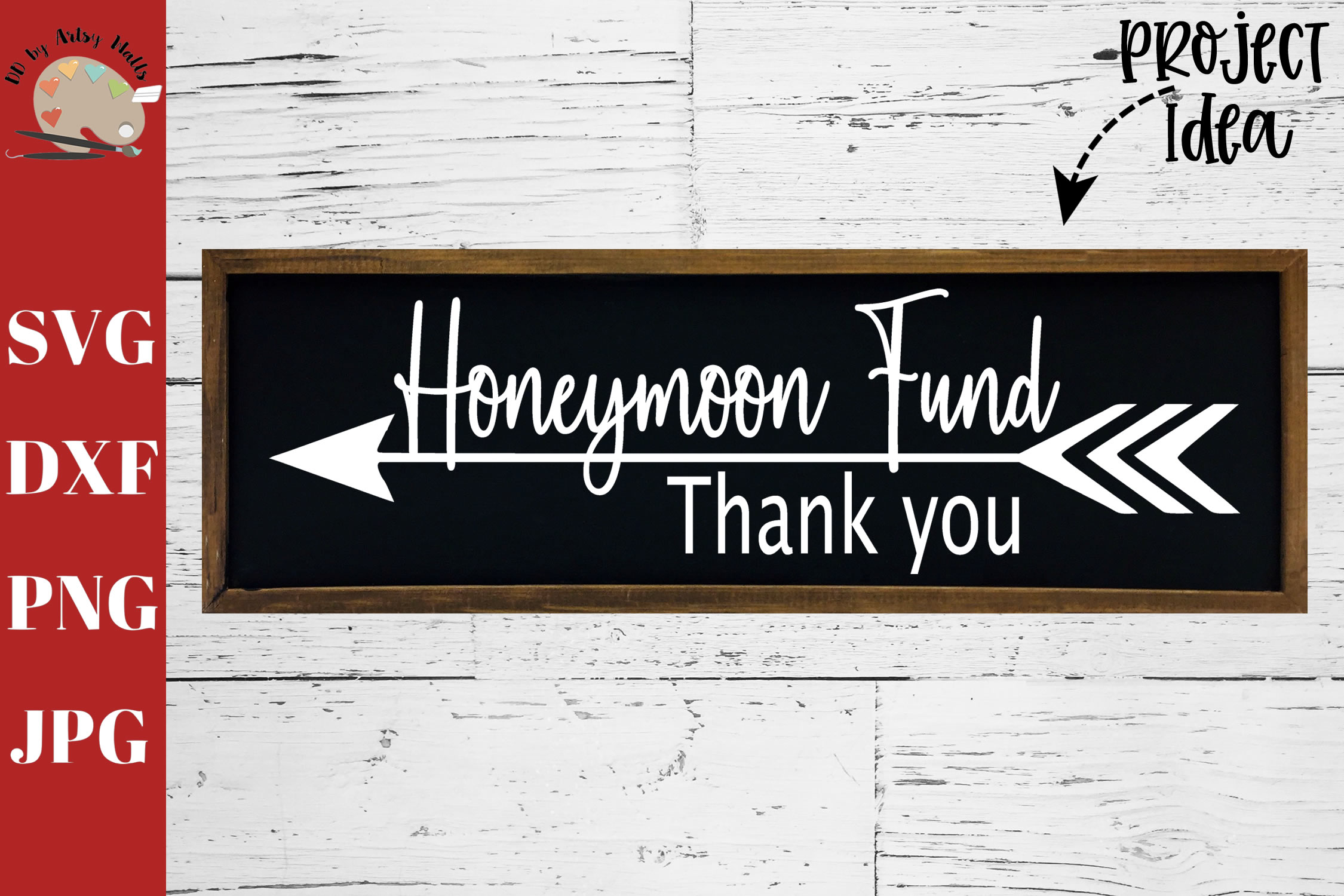 Download Honeymoon Fund Thank You Wedding Engagement Sign Print SVG