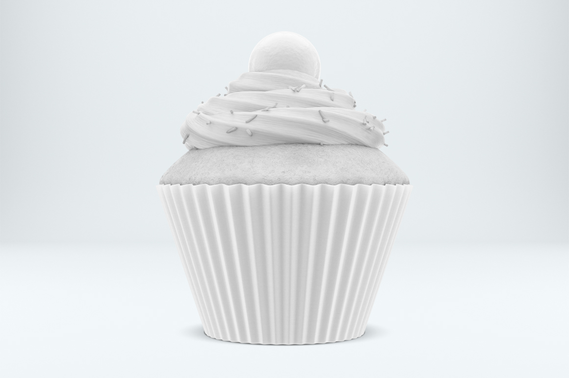 Download Cupcake mockup. Product place. PSD object mockup. (96628 ...