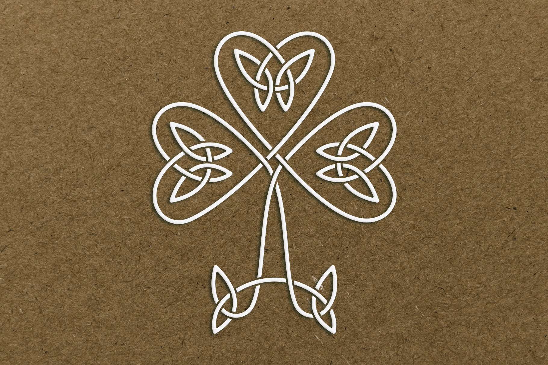 Download SVG Shamrock, Celtic knot clover cut file for Cricut, laser.