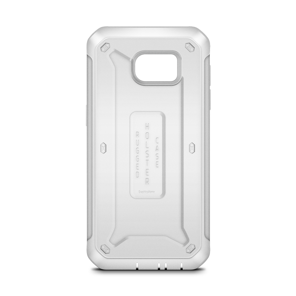 Download Galaxy S7 Edge Rugged Holster Case Mockup Back View
