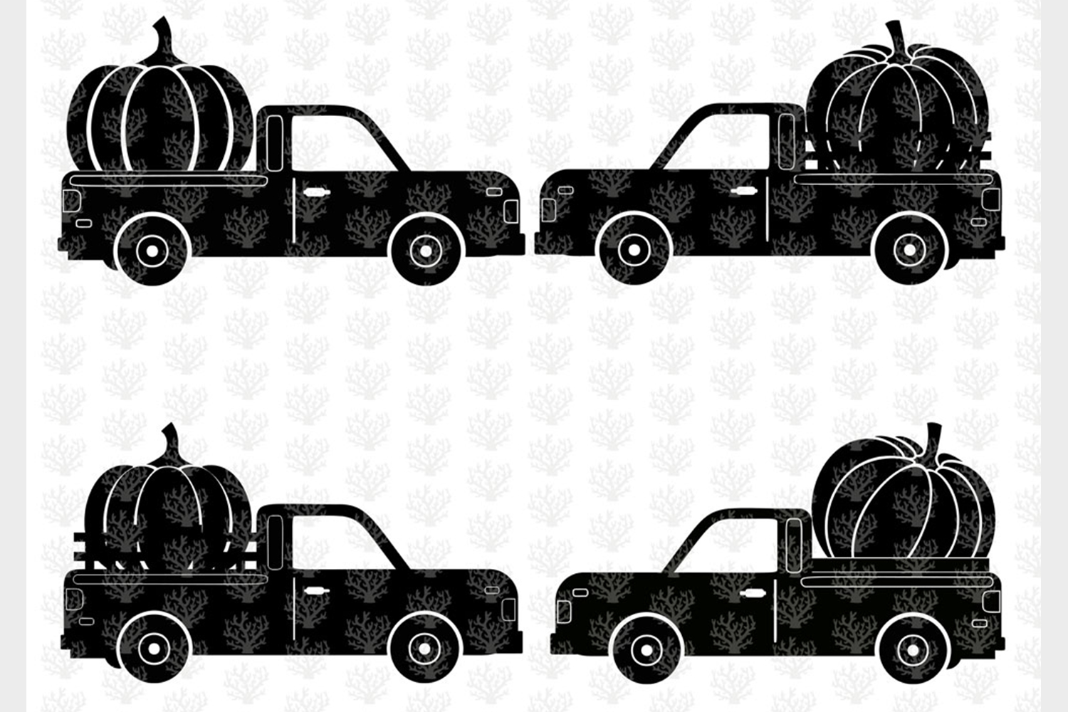 Download Pumpkin Truck - Halloween SVG EPS DXF PNG Cutting Files