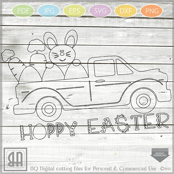 Download Easter Truck svg - Vintage Dump truck svg - Girls Easter ...
