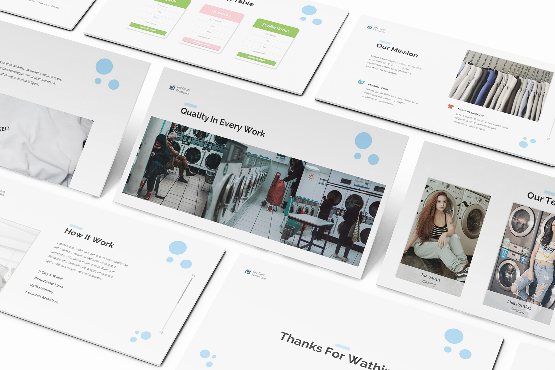 Laundry Powerpoint Template