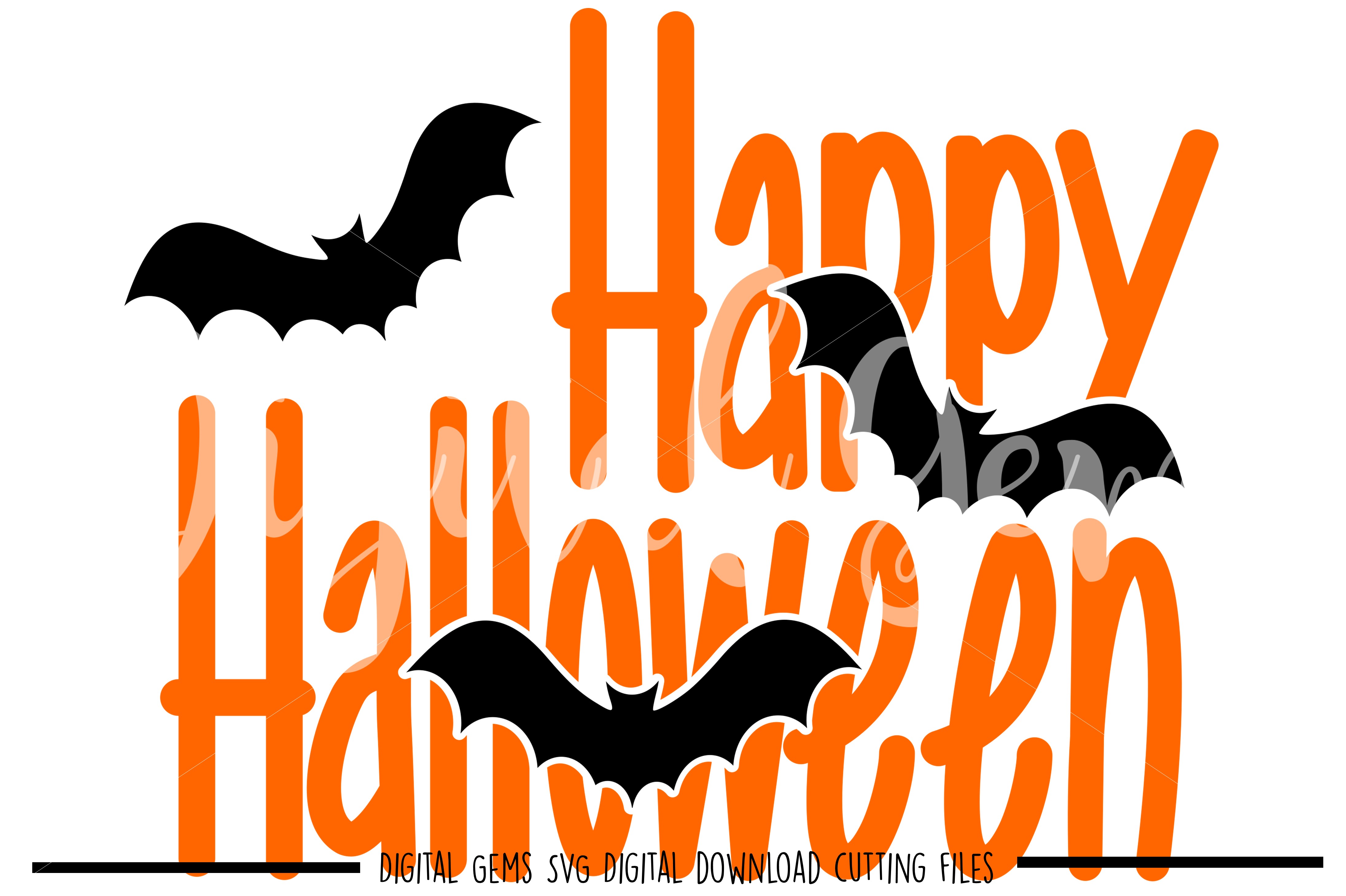 Happy Halloween SVG / PNG / EPS / DXF files