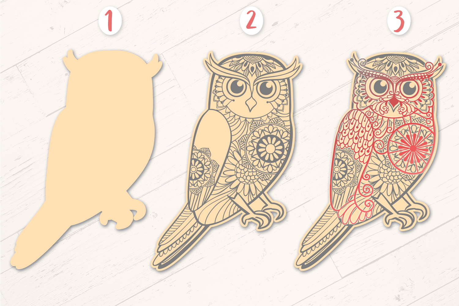 Download 3d Owl Mandala Svg Free Layered Svg Cut File Free Svg File For Cricut Design Cuts