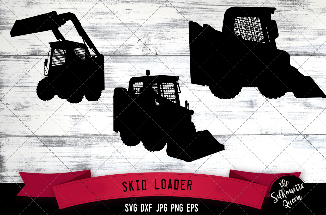 Download Skid Loader Svg, Cricut files, Silhouette Studio Vector