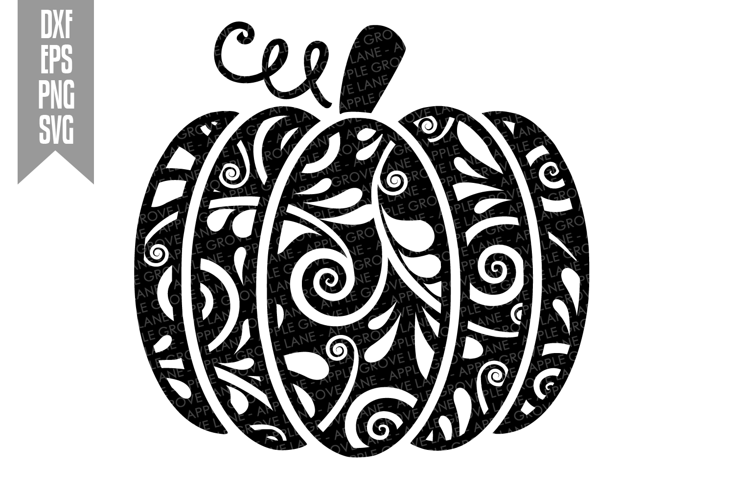 Mandala Pumpkin Svg Design - Layered SVG Cut File