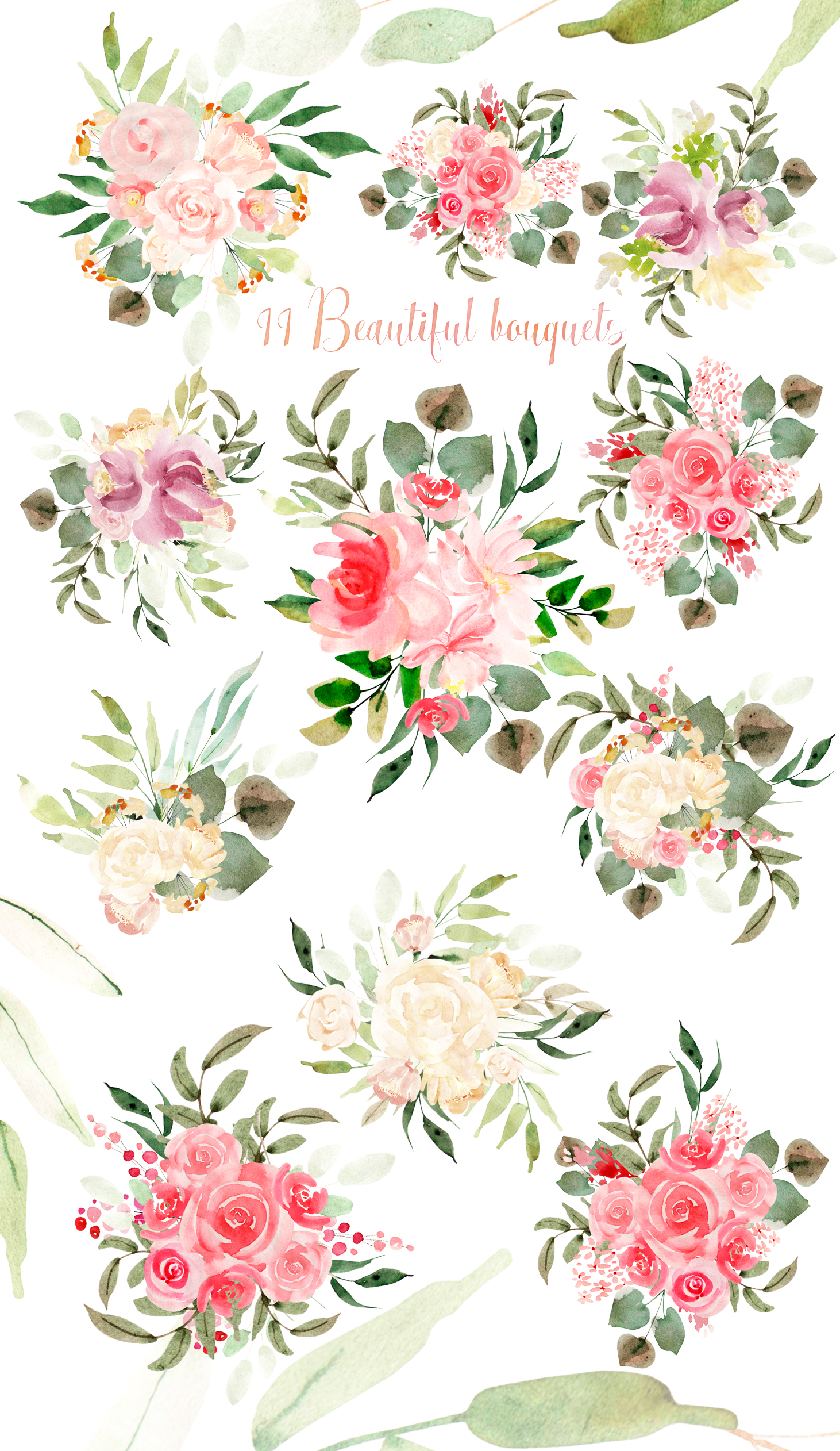 Download Hand Drawn Watercolor Flowers 86 PNG (25622 ...