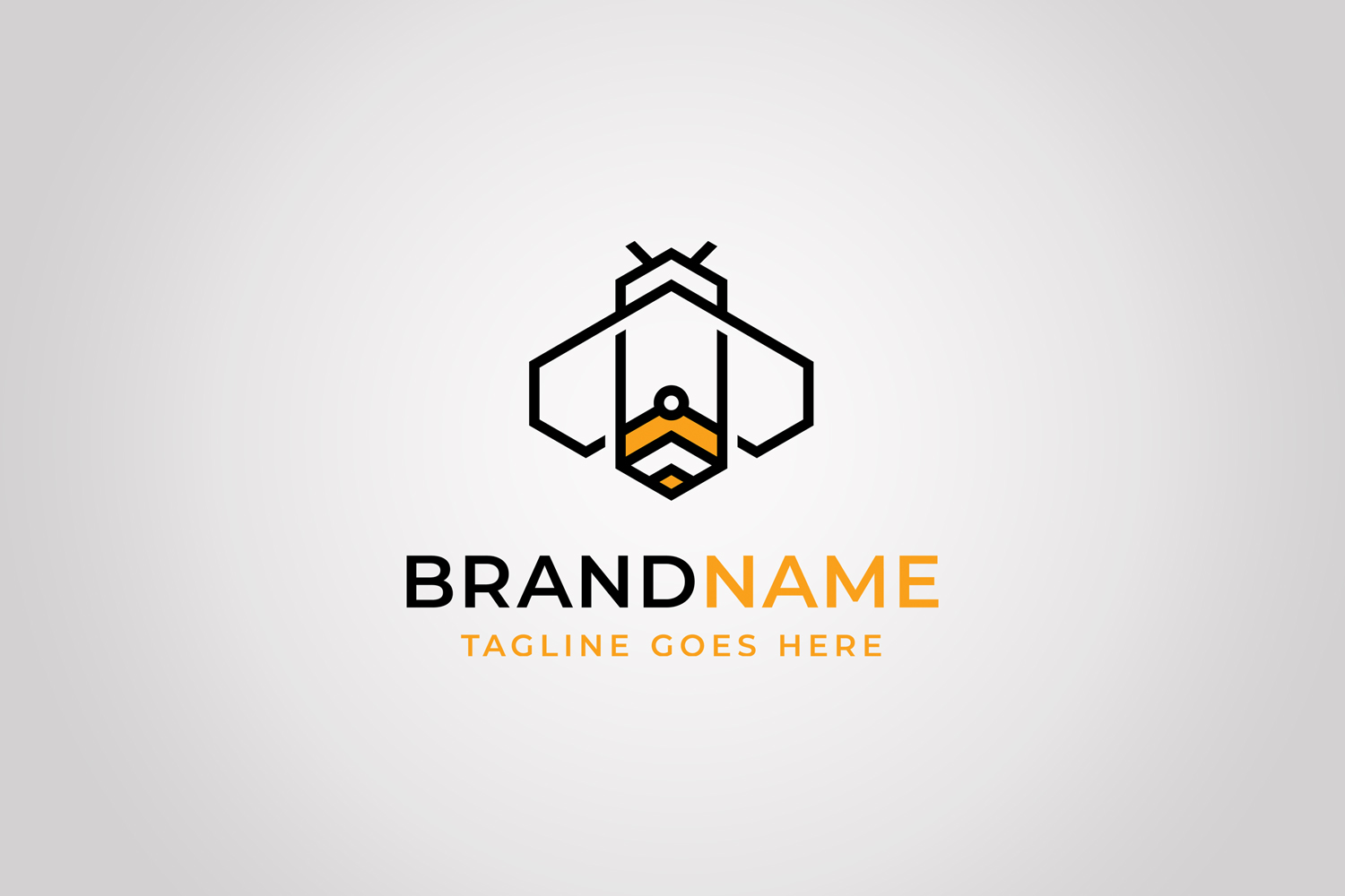 Download Geometry Bee Logo Template (266852) | Logos | Design Bundles
