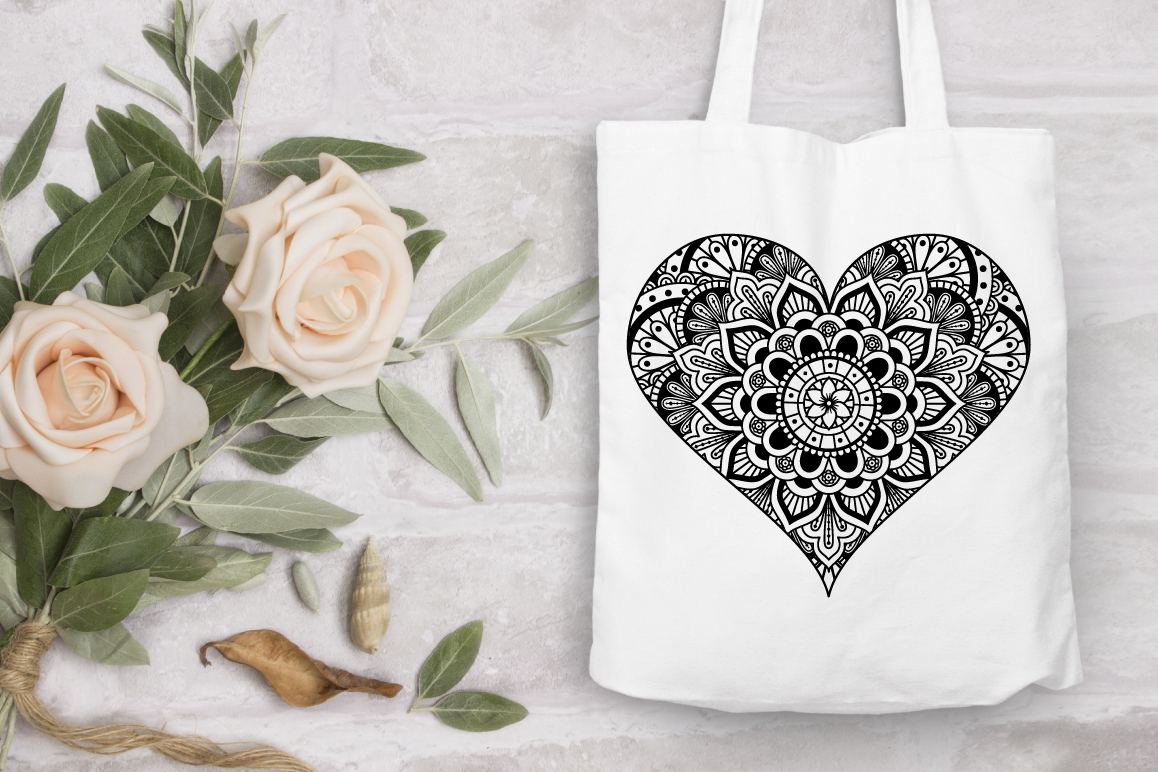 Heart Mandala Svg Heart Zentangle Svg Heart Svg And Png