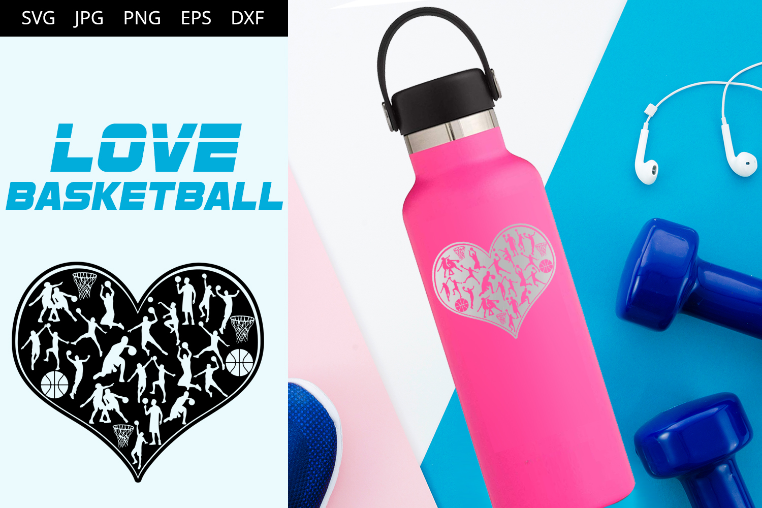 Download Love Basketball SVG Vector (359852) | Illustrations ...