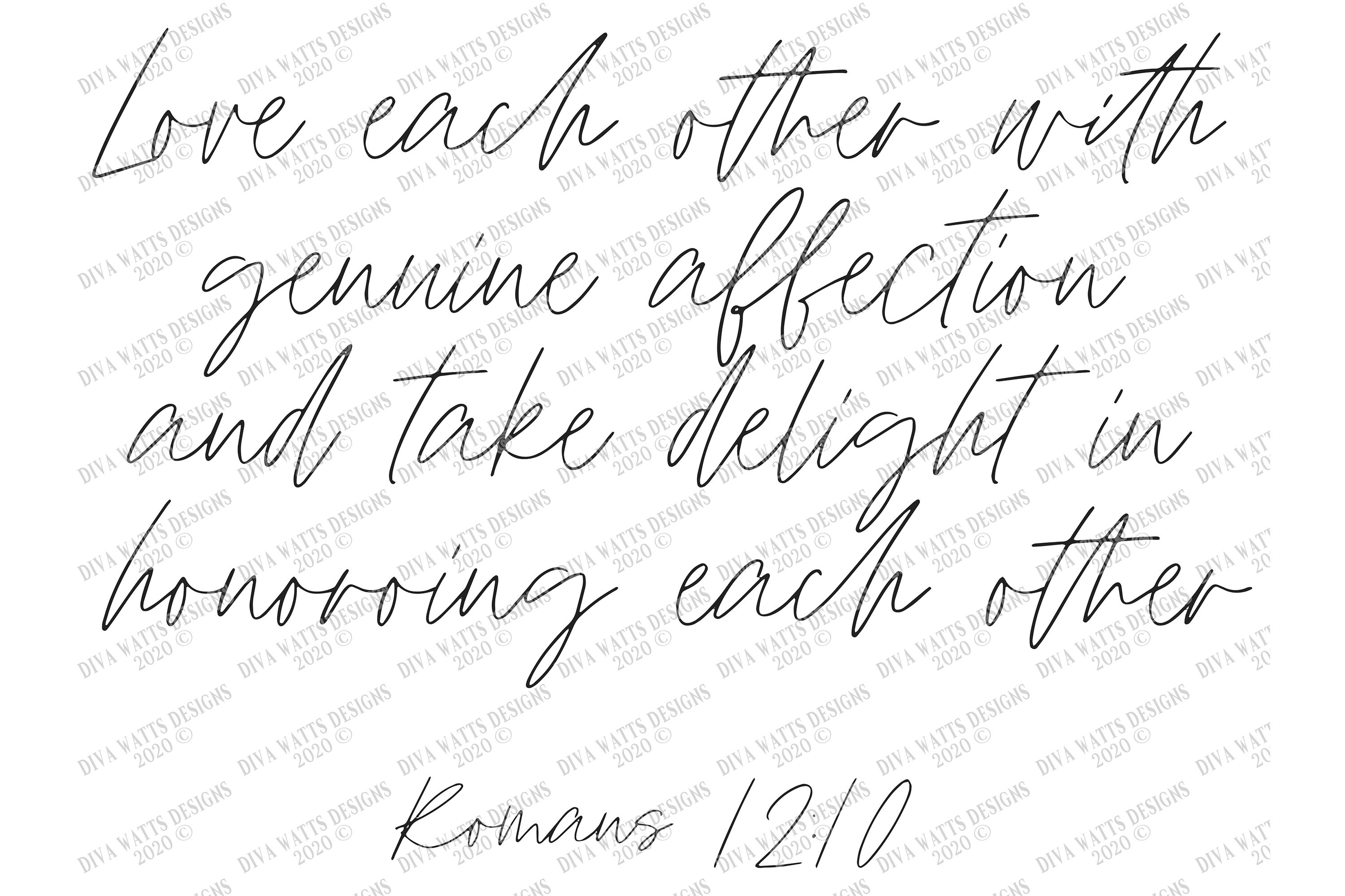 Download Love Each Other With Genuine Affection Romans Christian SVG