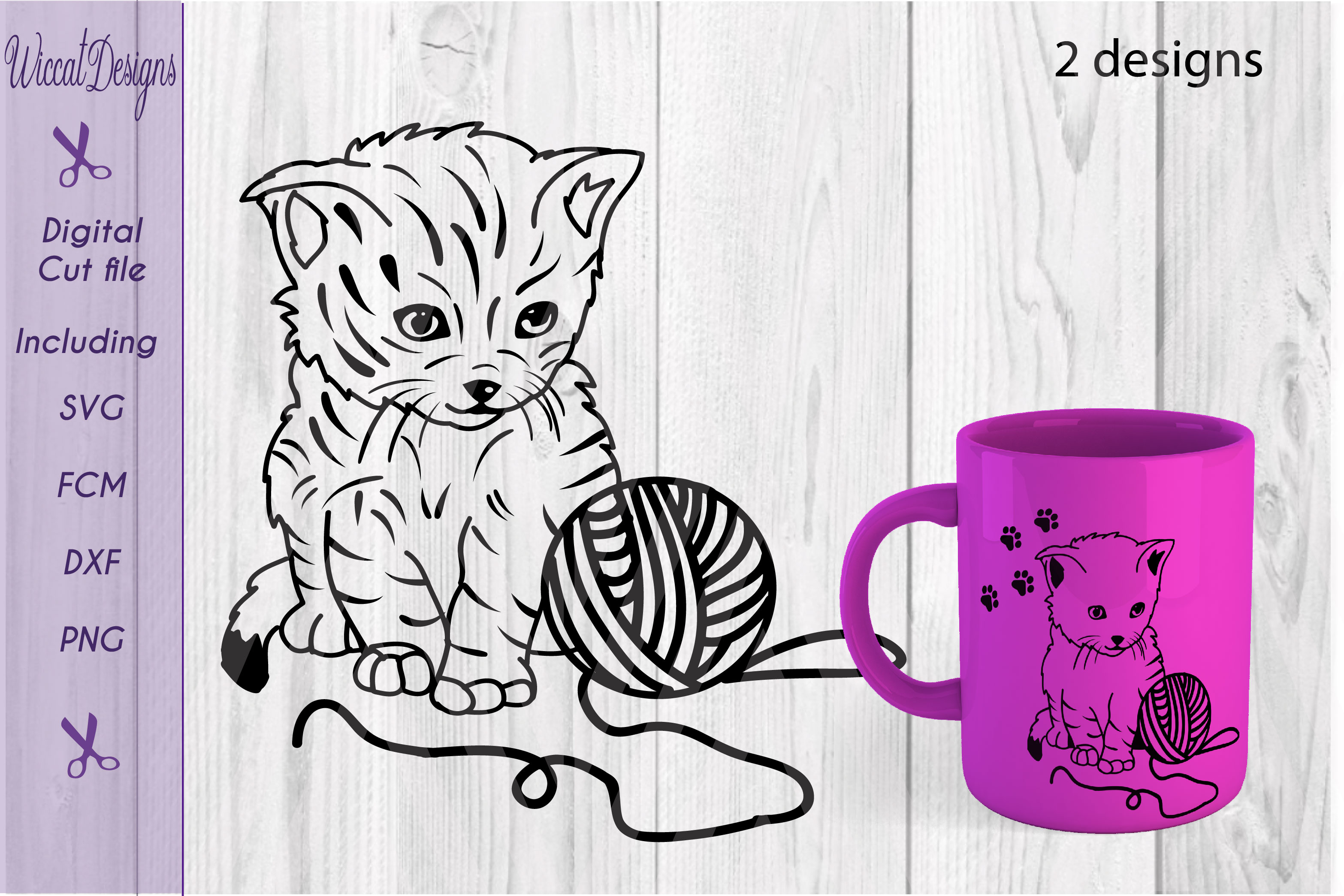 Download Cat svg, Line art svg, Kitten svg, digital cut file (37151) | SVGs | Design Bundles