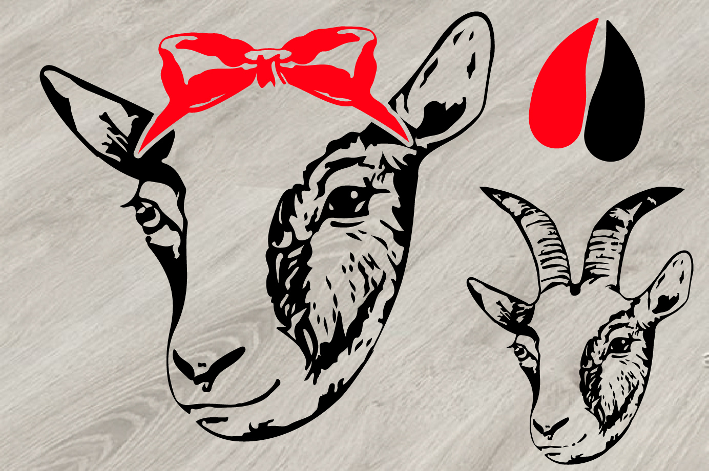 Download Goat With Bandana Svg Drone Fest