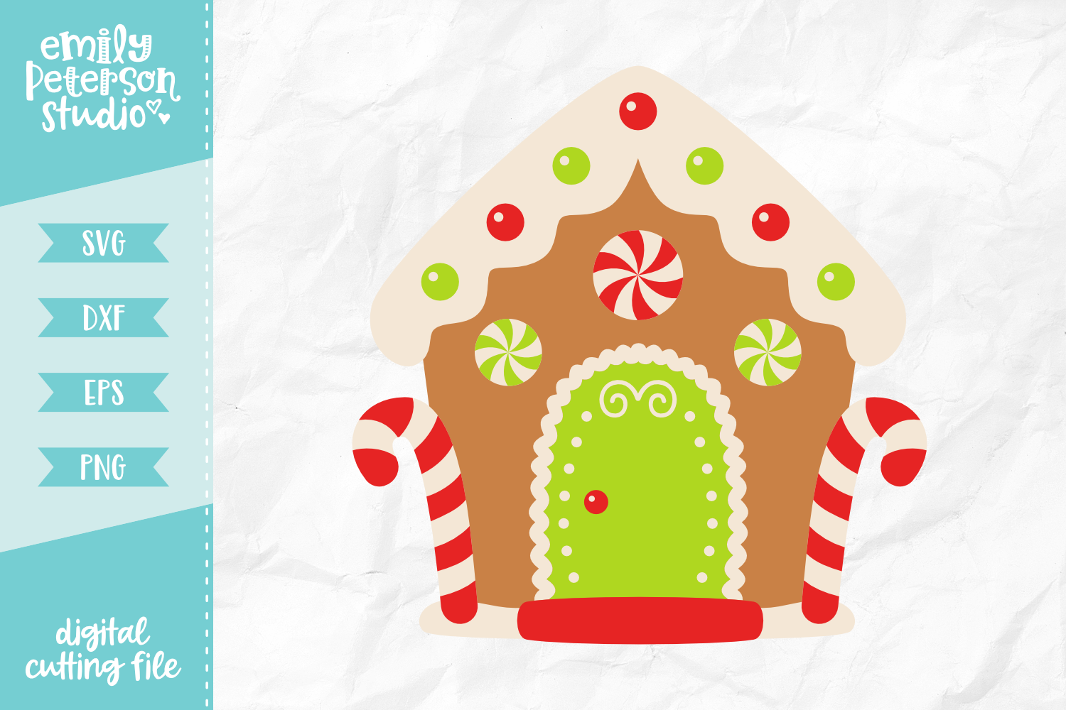 Download Gingerbread House SVG DXF EPS PNG