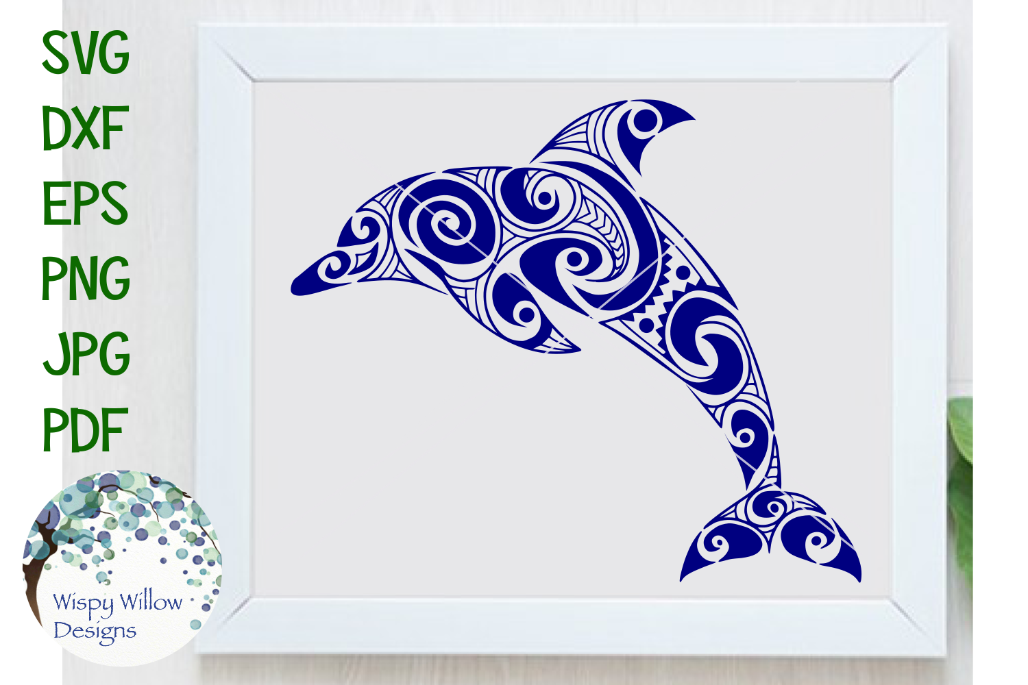 Download Tribal Dolphin, Ocean, SVG Cut File (109589) | SVGs ...