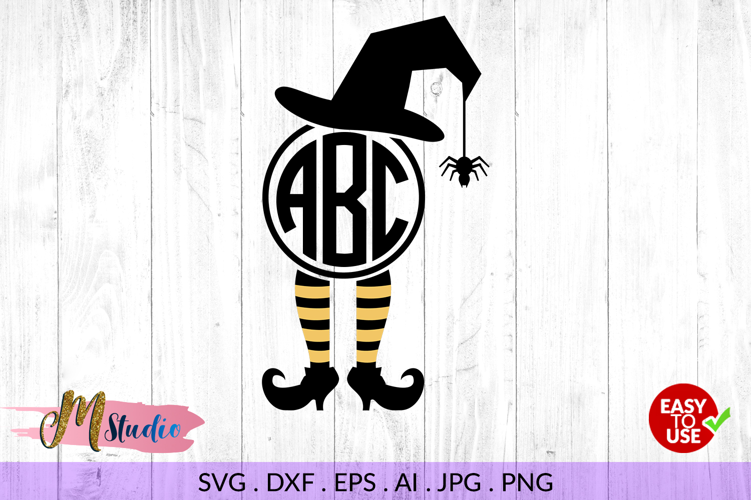 Download Witch Legs monogram svg, for Silhouette Cameo or Cricut (132694) | Cut Files | Design Bundles