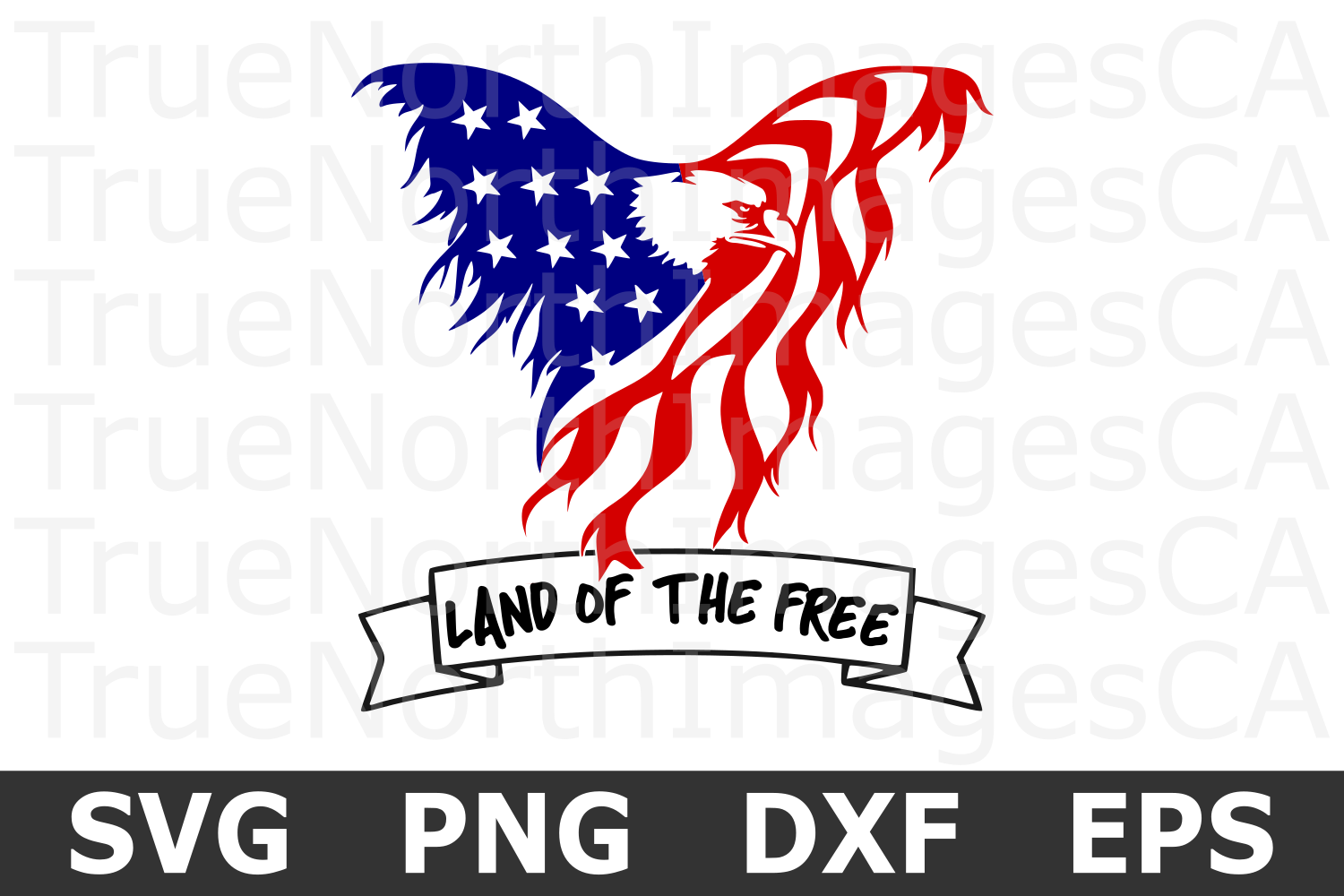 Download Eagle Distressed Flag - An American SVG Cut File