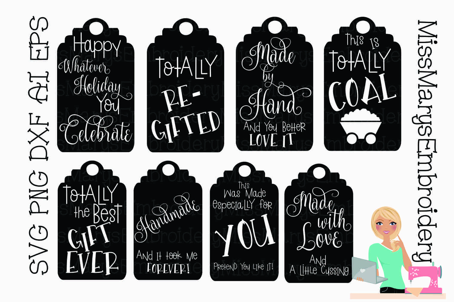 Christmas Gift Tags Svg Cutting File By Helartshop Th - vrogue.co