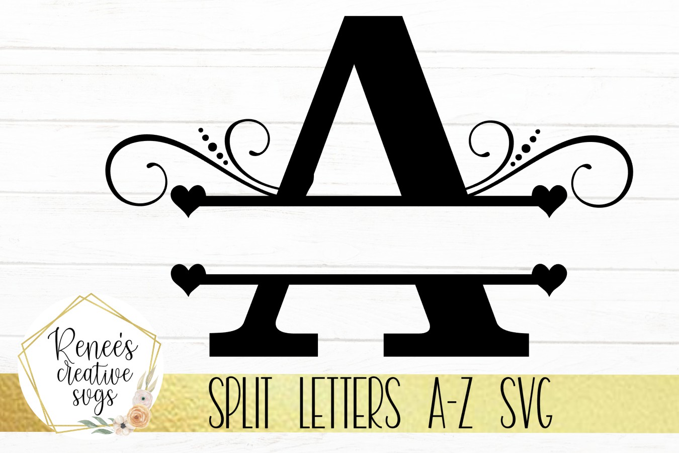Split Letters| Split Monogram letters| SVG Cutting File ...