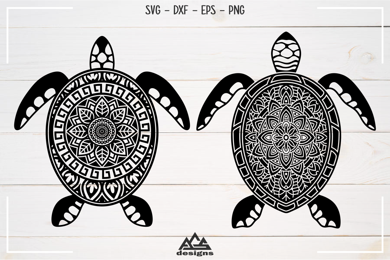 Download Sea Turtle Mandala Zentangle Svg Design