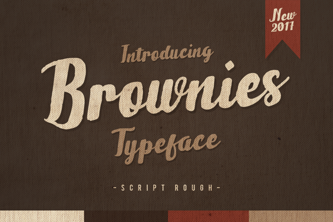 Brownies Typeface (40027) Script Font Bundles