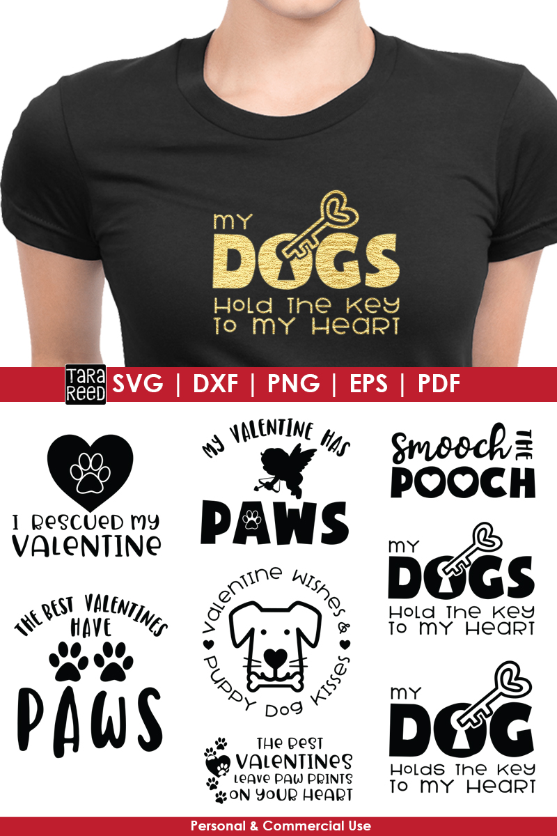 My Valentine has Paws - Valentine's Day SVG Files (168528) | Cut Files